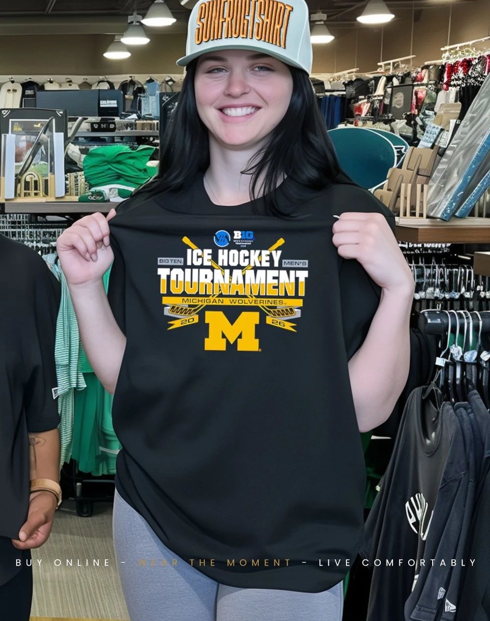 Michigan Wolverines Ice Hockey 2026 Big Ten Hockey Championship Participant shirt