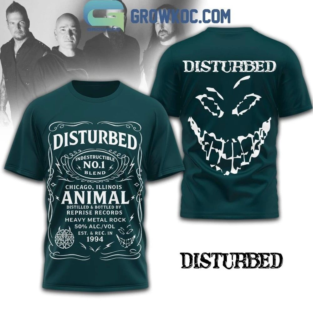 Disturbed Heavy Metal Rock Indestructible No.1 Blend Chicago, Illinois Shirt