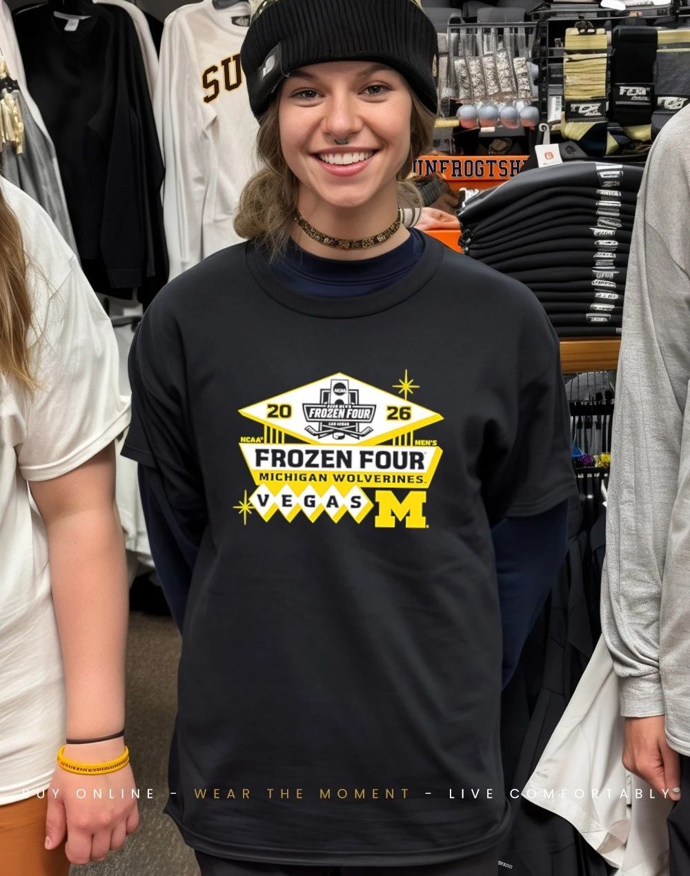 Michigan Wolverines 2026 Men’s Ice Hockey Frozen Four Bound shirt