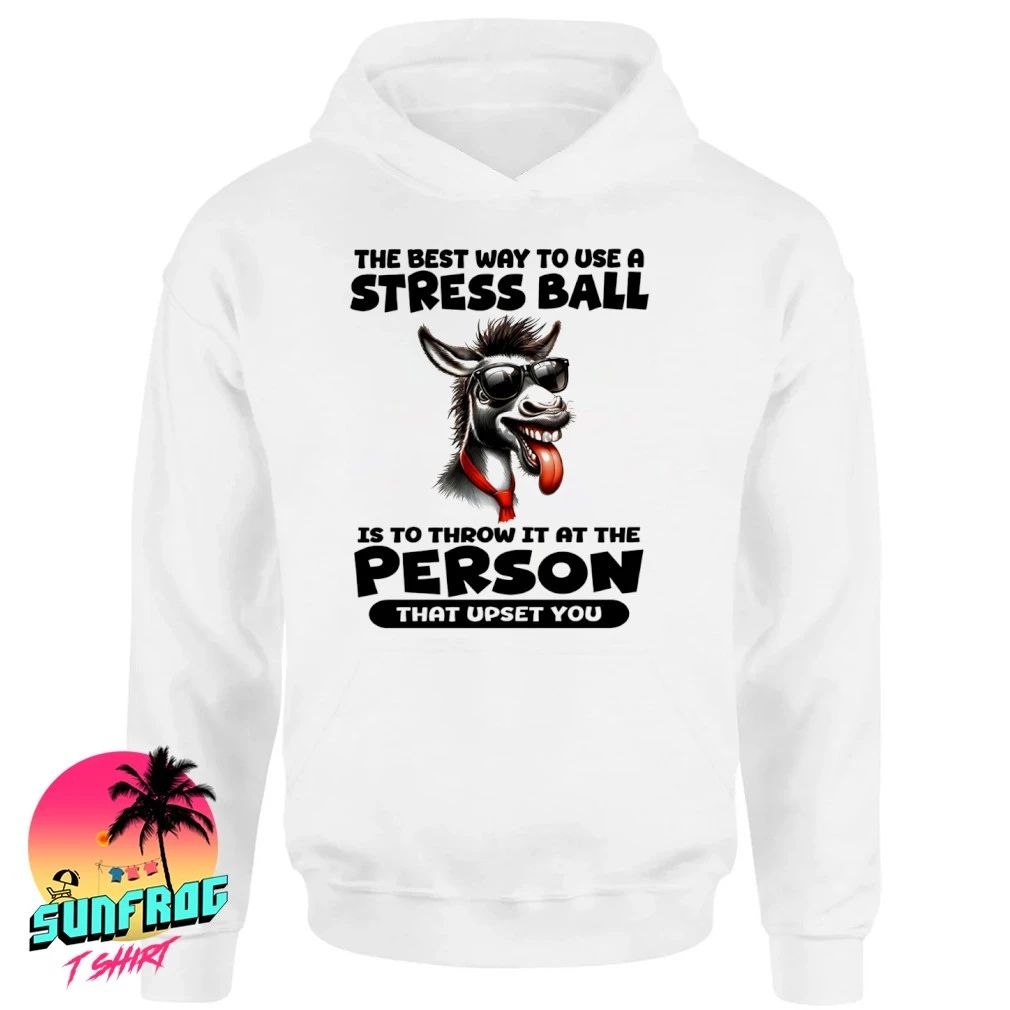 Donkey the best way to use a stress ball is to throw at person upset you shirt