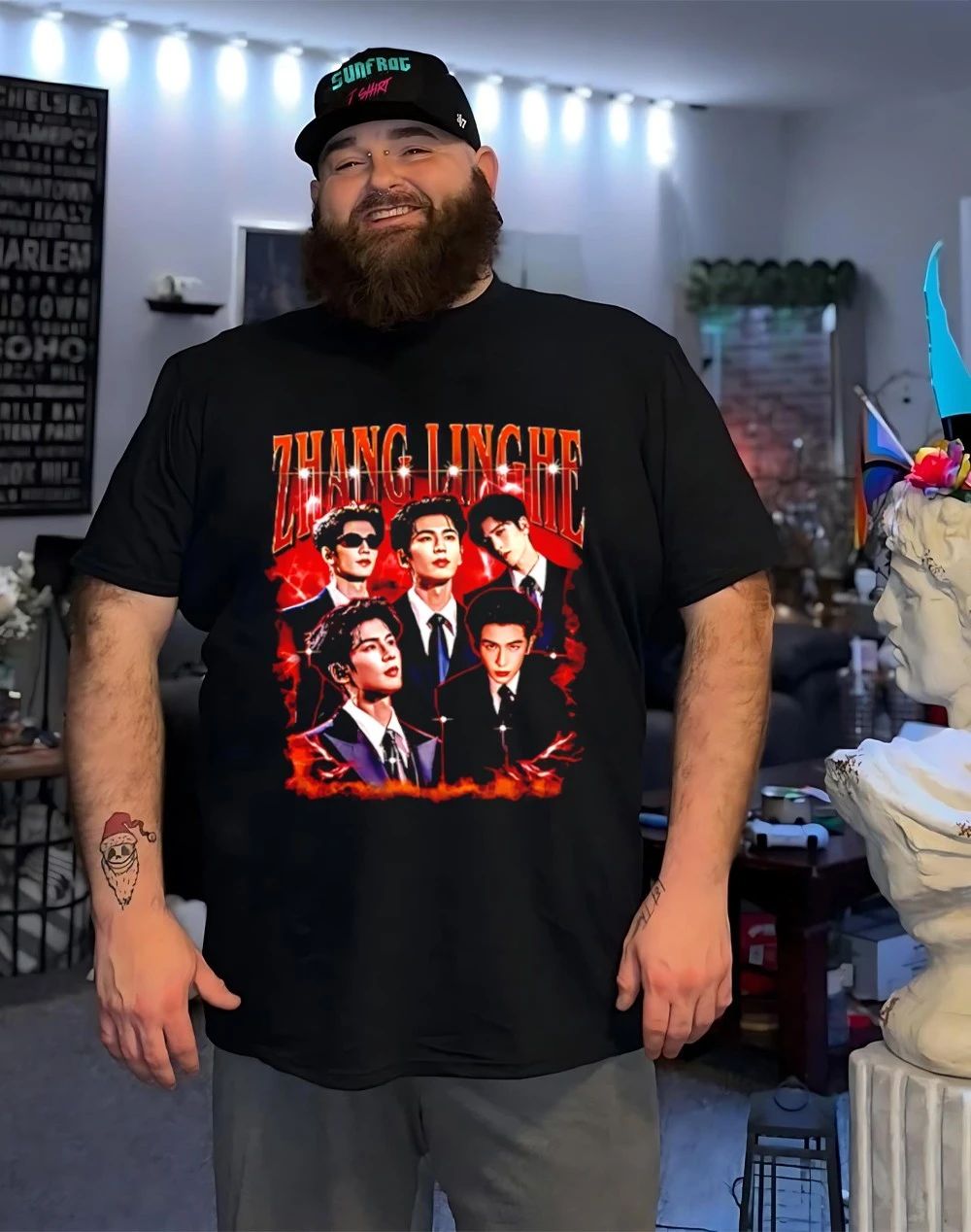 Zhang Linghe C-Drama Actor graphic shirt