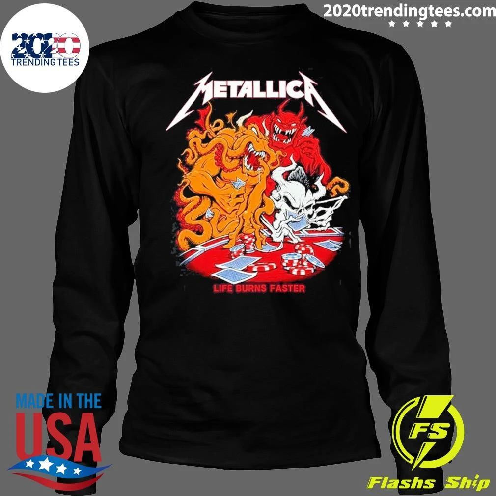 Metallica Exclusive Event Tee Weekend Two Of Life Burns Faster At Sphere In Las Vegas NV On October 8 2026 Shirt