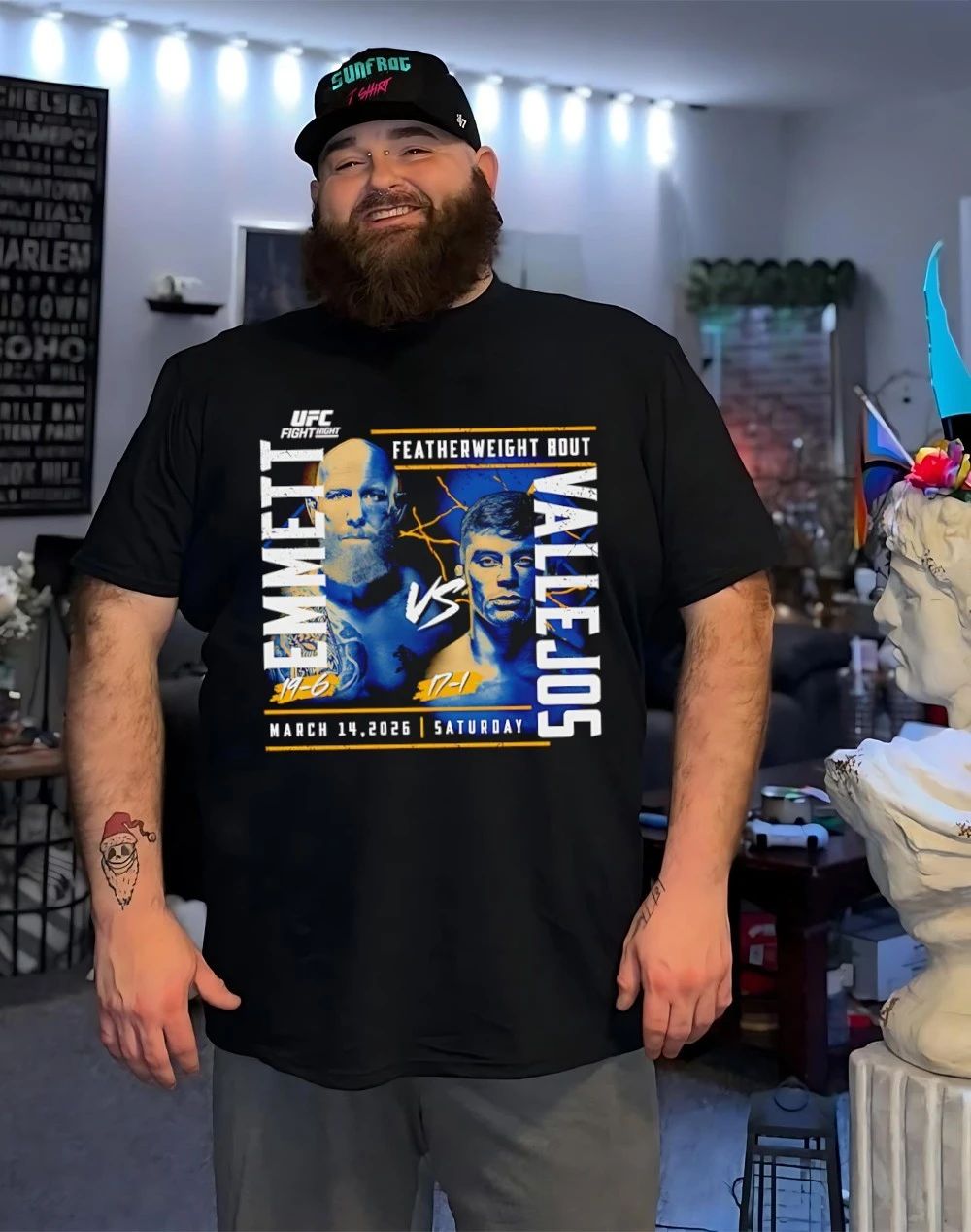 Emmett Vs Vallejos UFC Fight Night 2026 Match Up shirt