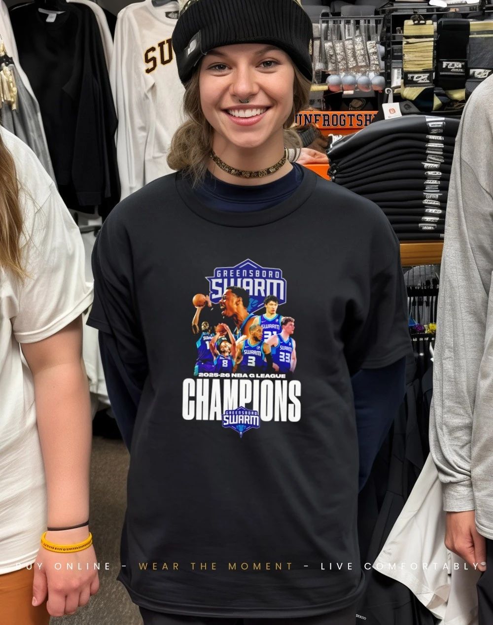 Greensboro Swarm G League Champions 2025-26 graphic shirt