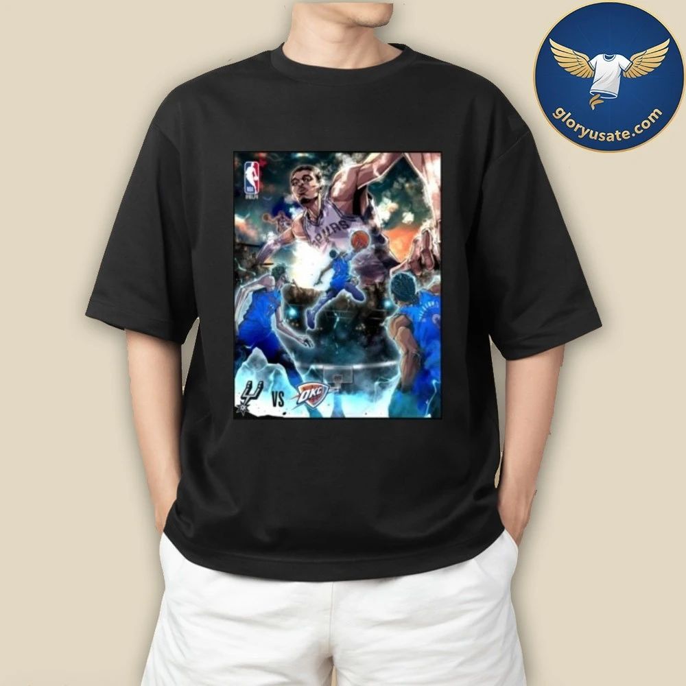 Nba San Antonio Spurs Vs Oklahoma City Thunder 2026 Poster Shirt