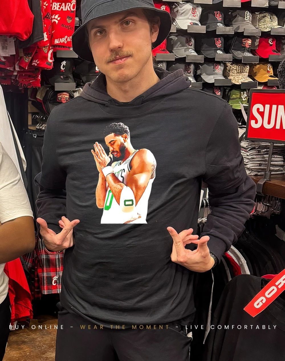 Jayson Tatum Boston Celtics pray graphic shirt