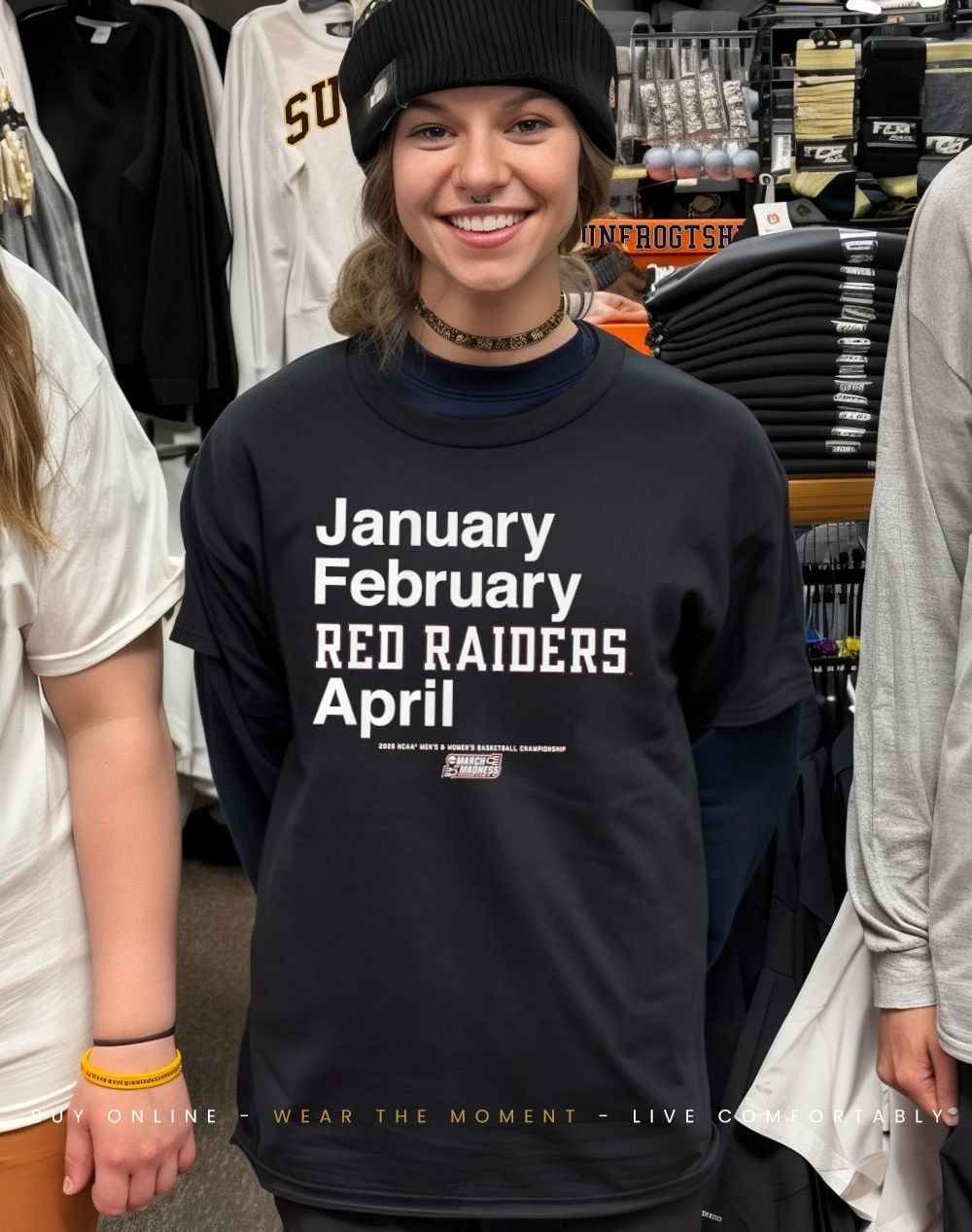 Texas Tech Red Raiders MBB & WBB 2026 March Madness Month January February Red Raiders April shirt