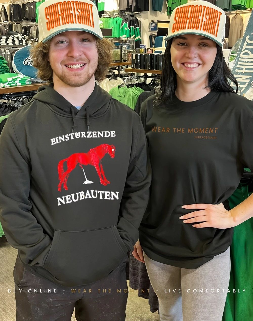 Einsturzende Neubauten red horse shirt