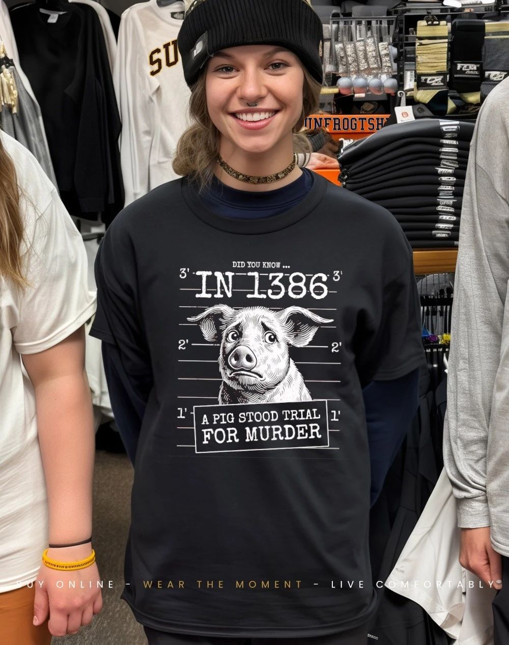 Middle ages did you know in 1386 a pig stood trial for murder shirt