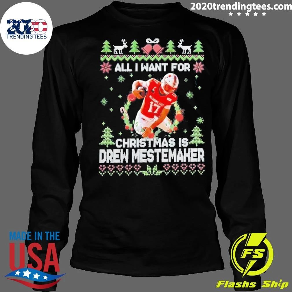 All I Want For Christmas Is Drew Mestemaker Oklahoma State Cowboys Football 2026 Shirt