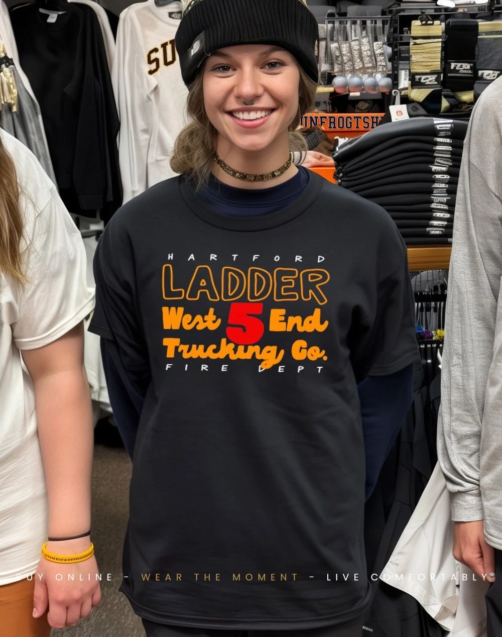 Hartford Ladder 5 West End trucking Fire dept. shirt