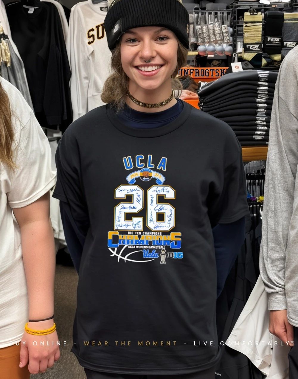 UCLA Women’s Basketball 26 Big Ten Champions signatures shirt