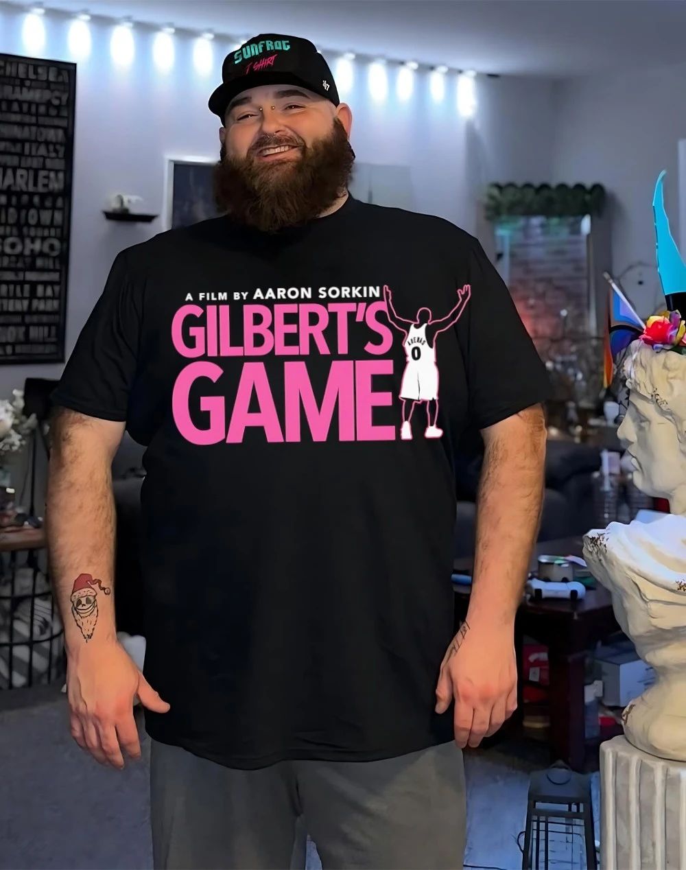 A film by Aaron Sorkin Gilbert Arenas’s game shirt