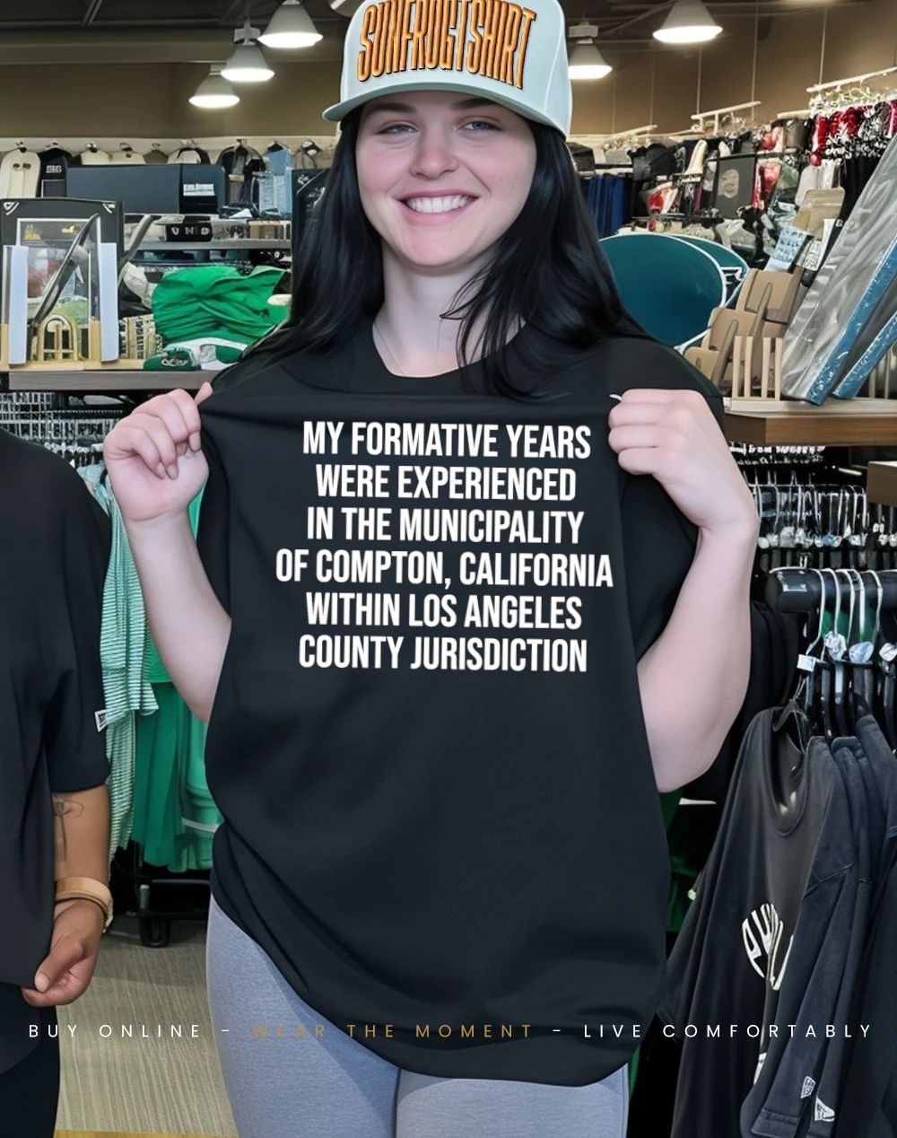 My formative years were spent in the municipality of compton shirt