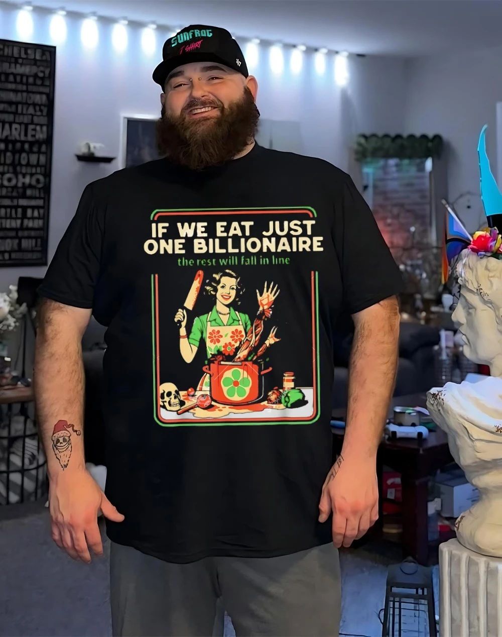 If we eat just one billionaire the rest will fall in line shirt