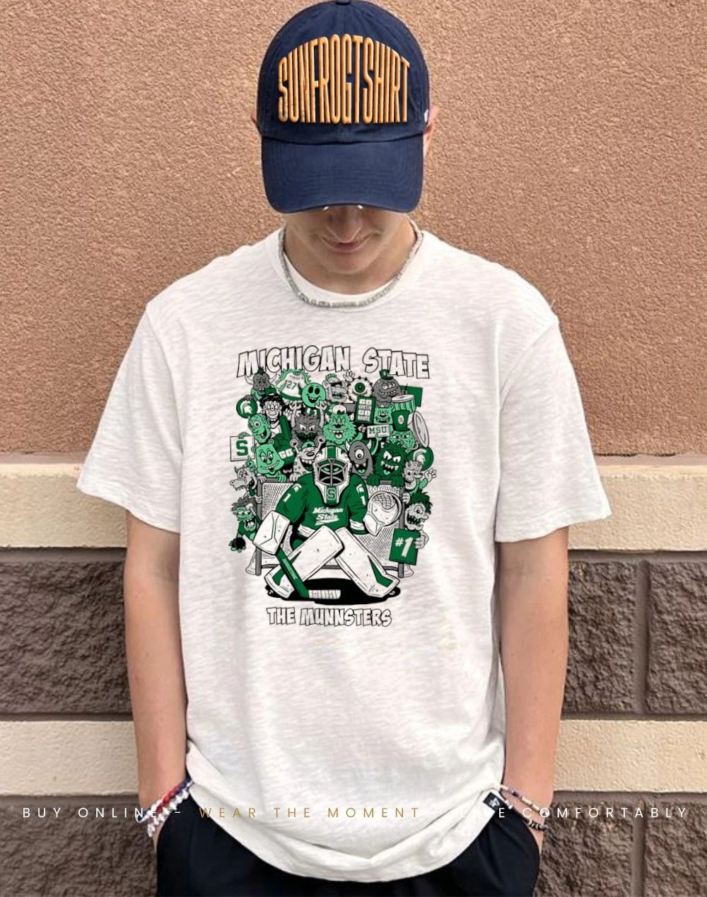 Michigan State Spartans The Munnsters caricature shirt