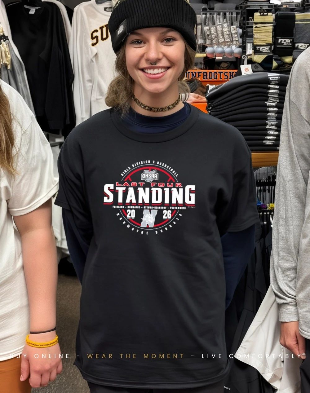 2026 OHSAA Girls Basketball D5 Last Four Standing Norwayne Bobcats shirt