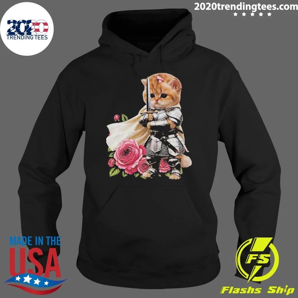 Original Knight Cat With Rose T-Shirt