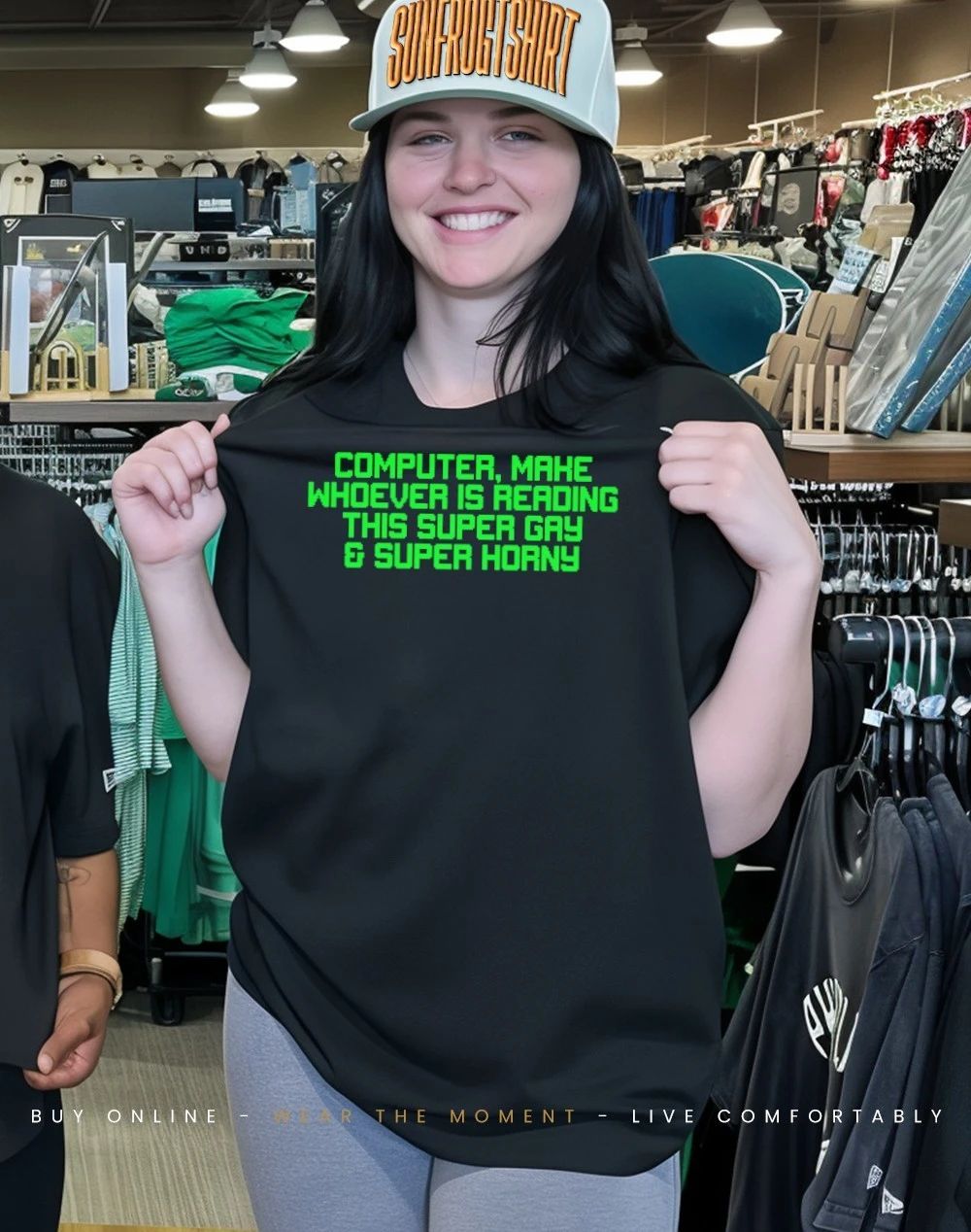 Computer make whoever is reading this super gay and super horny shirt