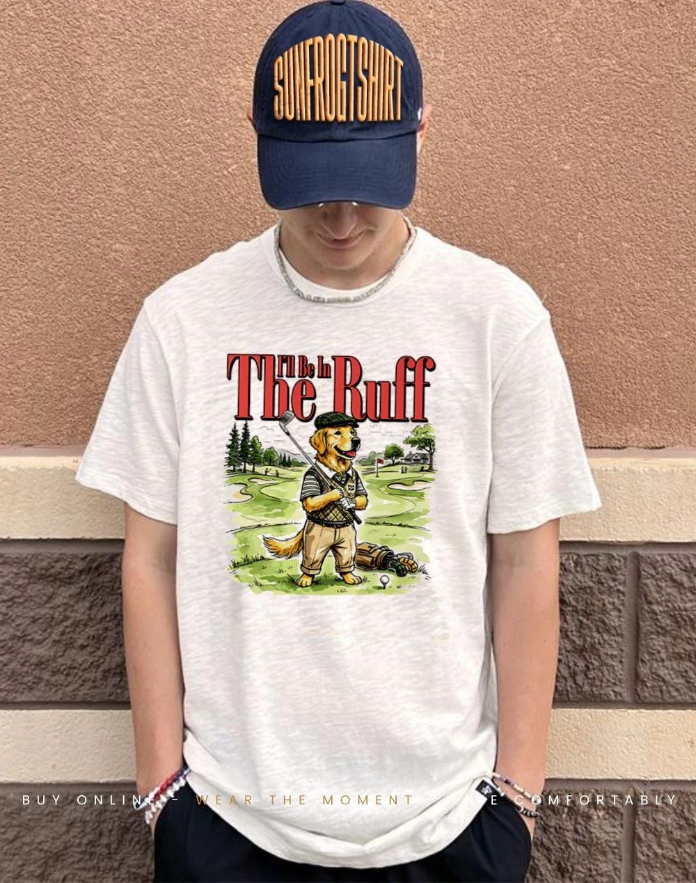 I’ll be in the ruff dog playing golf shirt