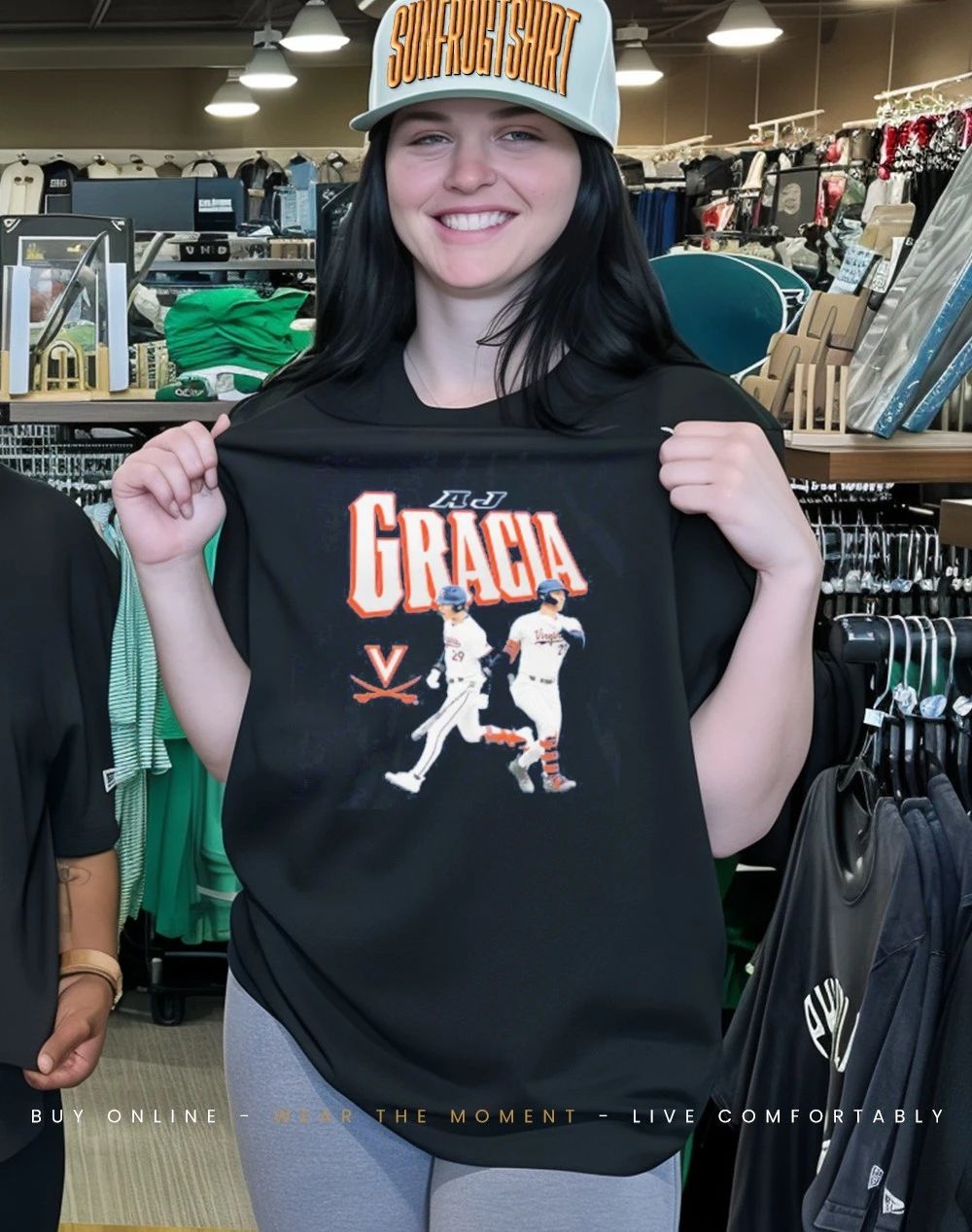 Aj Gracia Virginia baseball player collage ’26 shirt