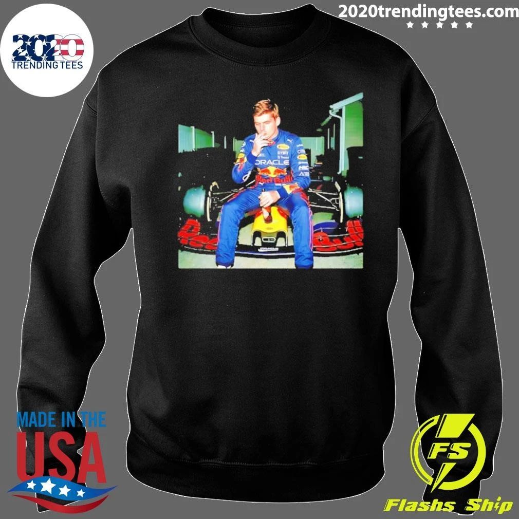 Max Verstappen Car Smoking And Beer Shirt