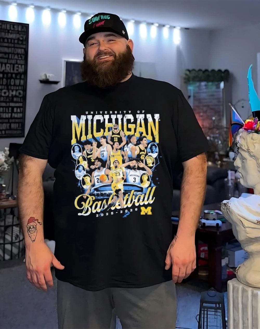 Michigan Wolverines 2025 2026 team graphic shirt
