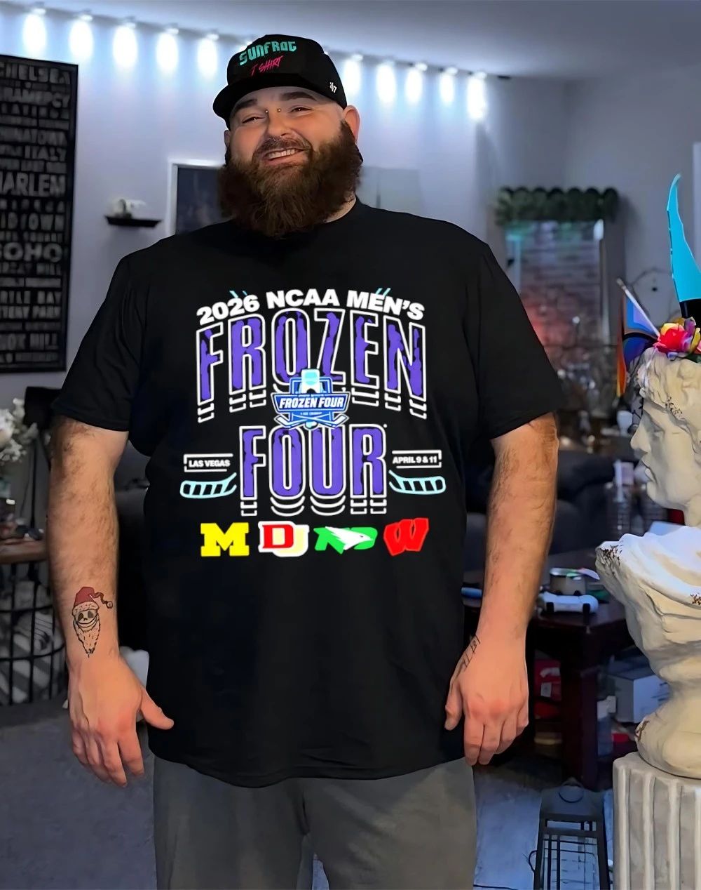 2026 NCAA Frozen Four Las Vegas Teams Matchup Logo shirt