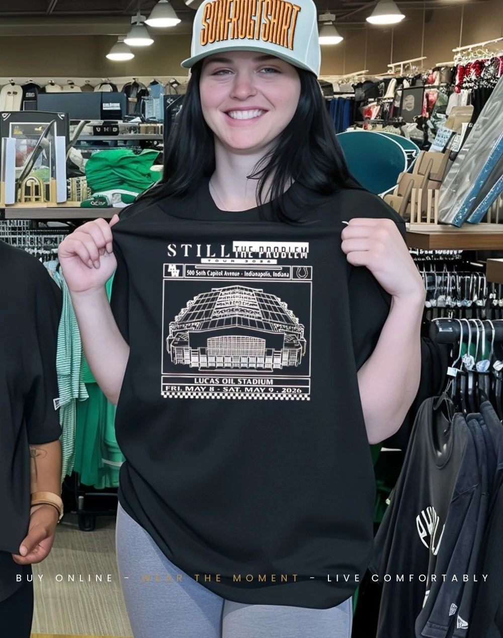Morgan Wallen Lucas Oil Indianapolis Colts Still The Problem Tour 2026 stadium shirt