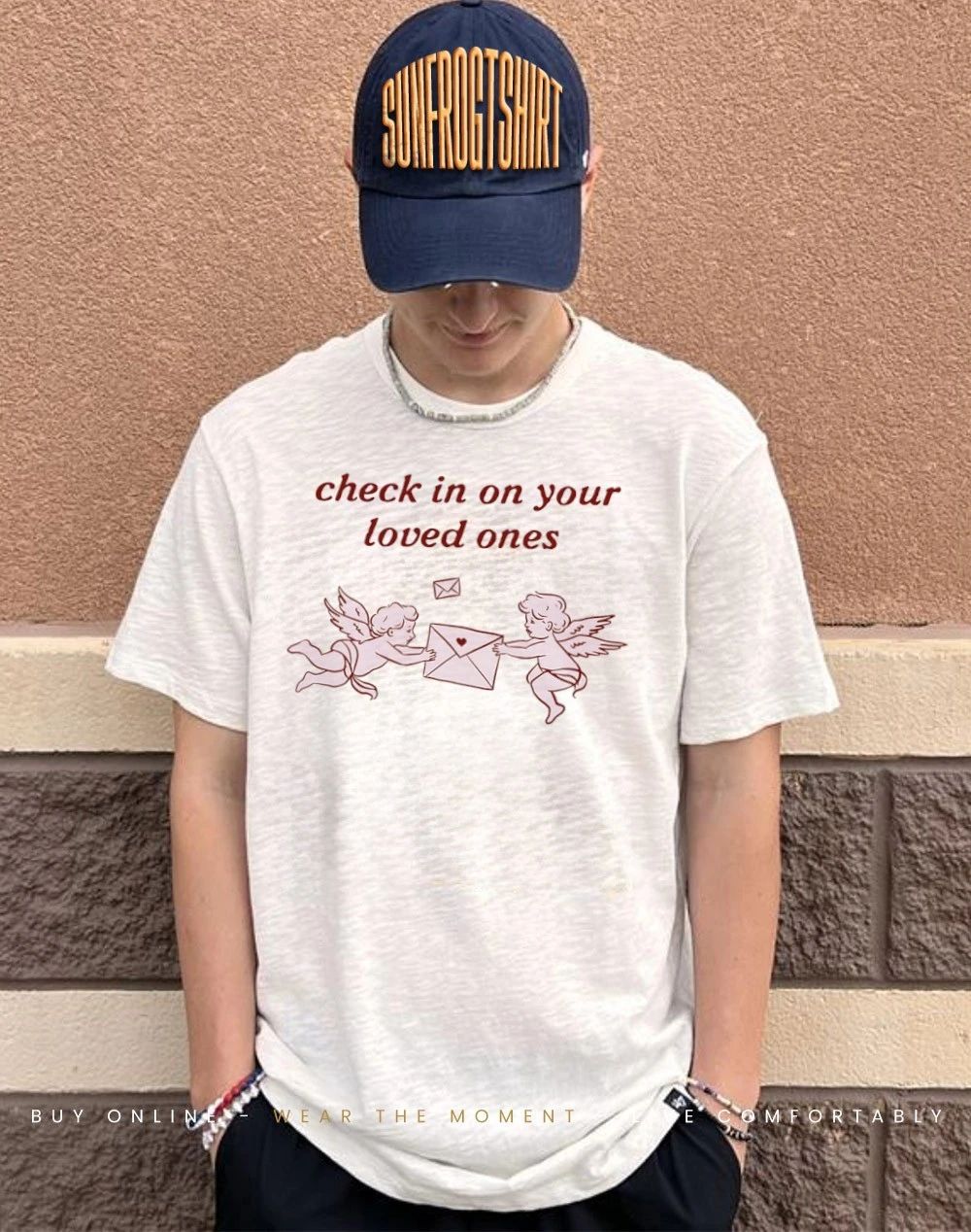 Angel Check in with your loved ones shirt