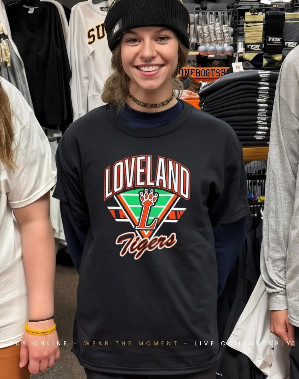 Loveland Football Community Loveland Tigers Retro Gridiron shirt