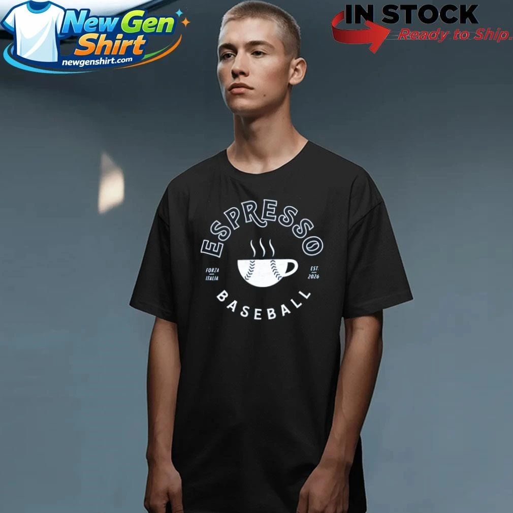 Team Italy Espresso Baseball Shirt