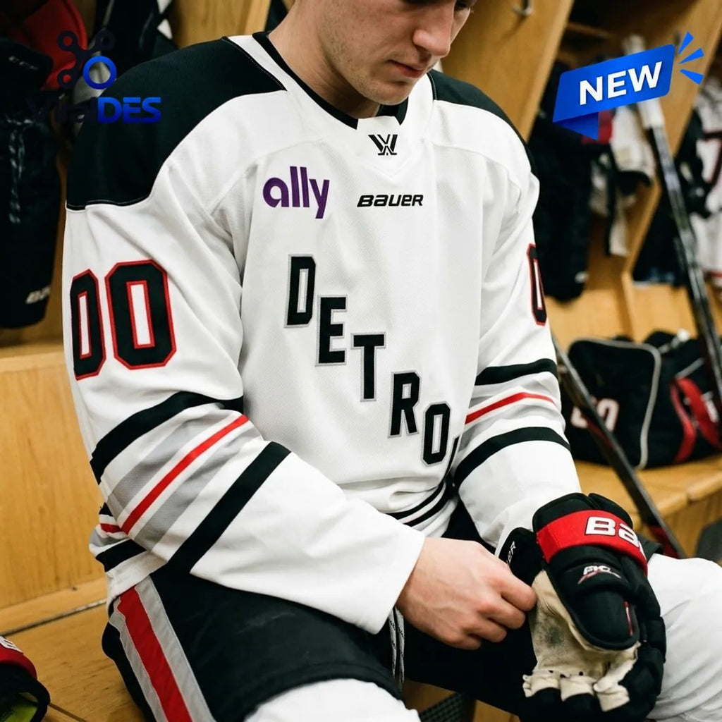PWHL Detroit 2026 Away Custom Hockey Jersey