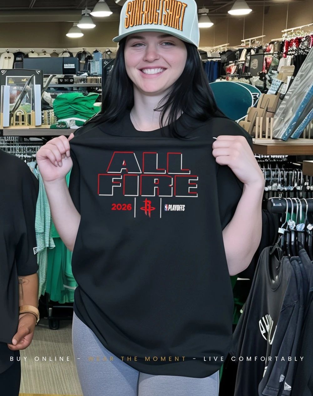 Houston Rockets All Fire 2026 NBA Playoffs shirt
