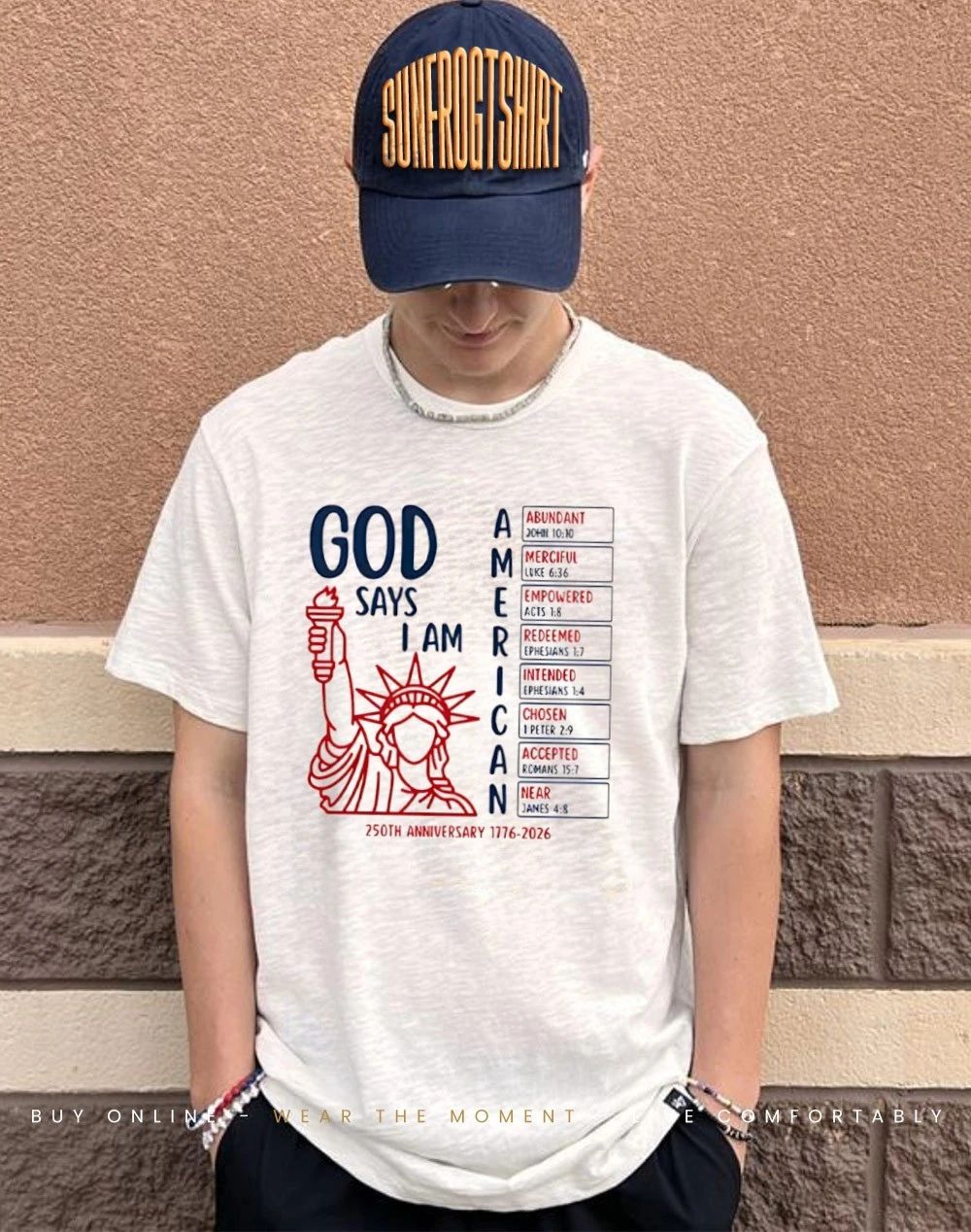 God Says I Am American 250th Anniversary 1776 2026 Shirt