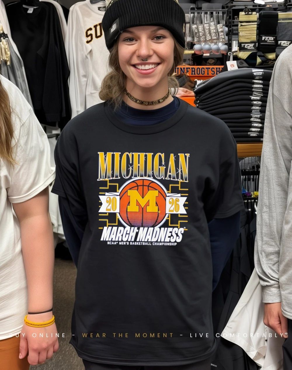 Michigan Wolverines MBB 2026 March Madness logo shirt