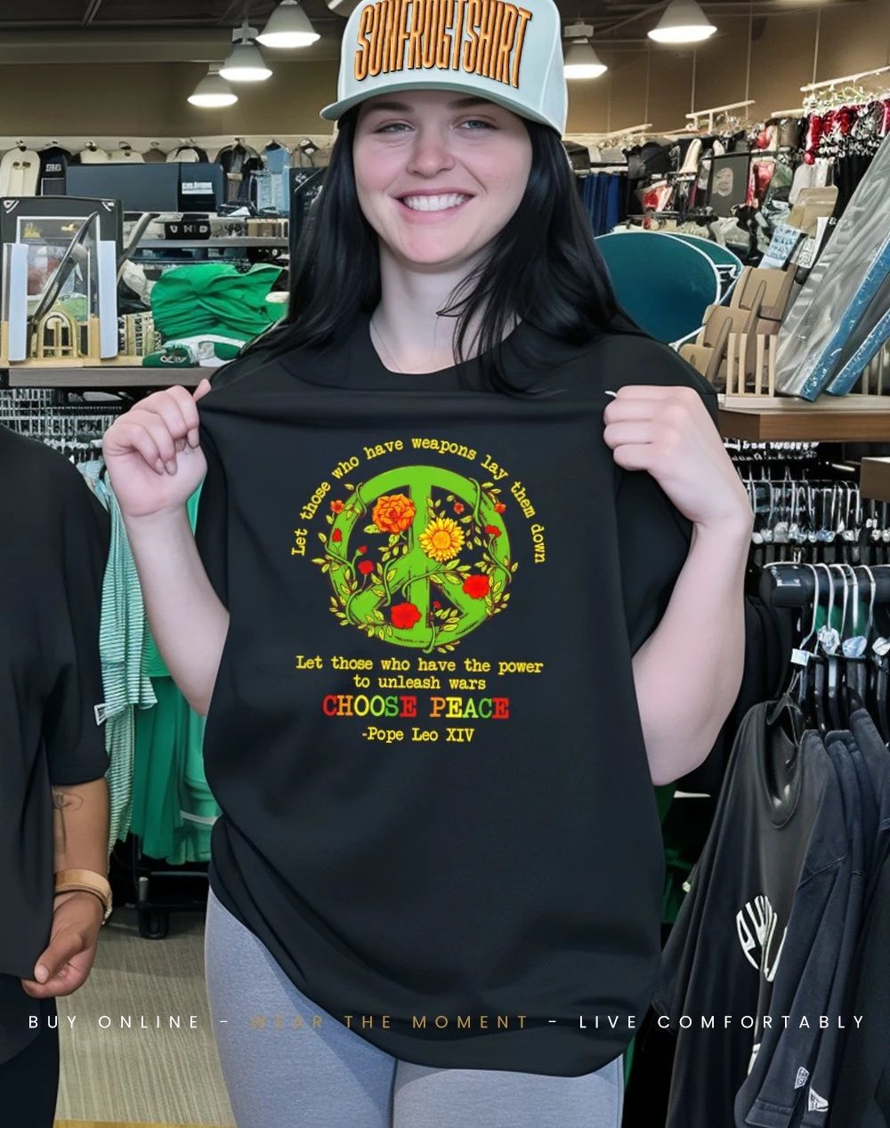 Let those who have weapons lay them down choose peace Pope Leo XIV shirt