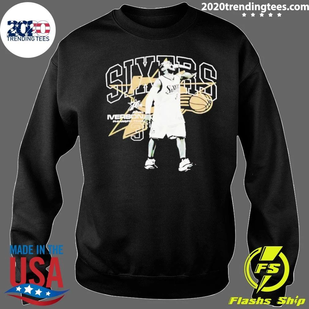 Allen Iverson Philadelphia 76ers Number 3 Scream Hardwood Shirt