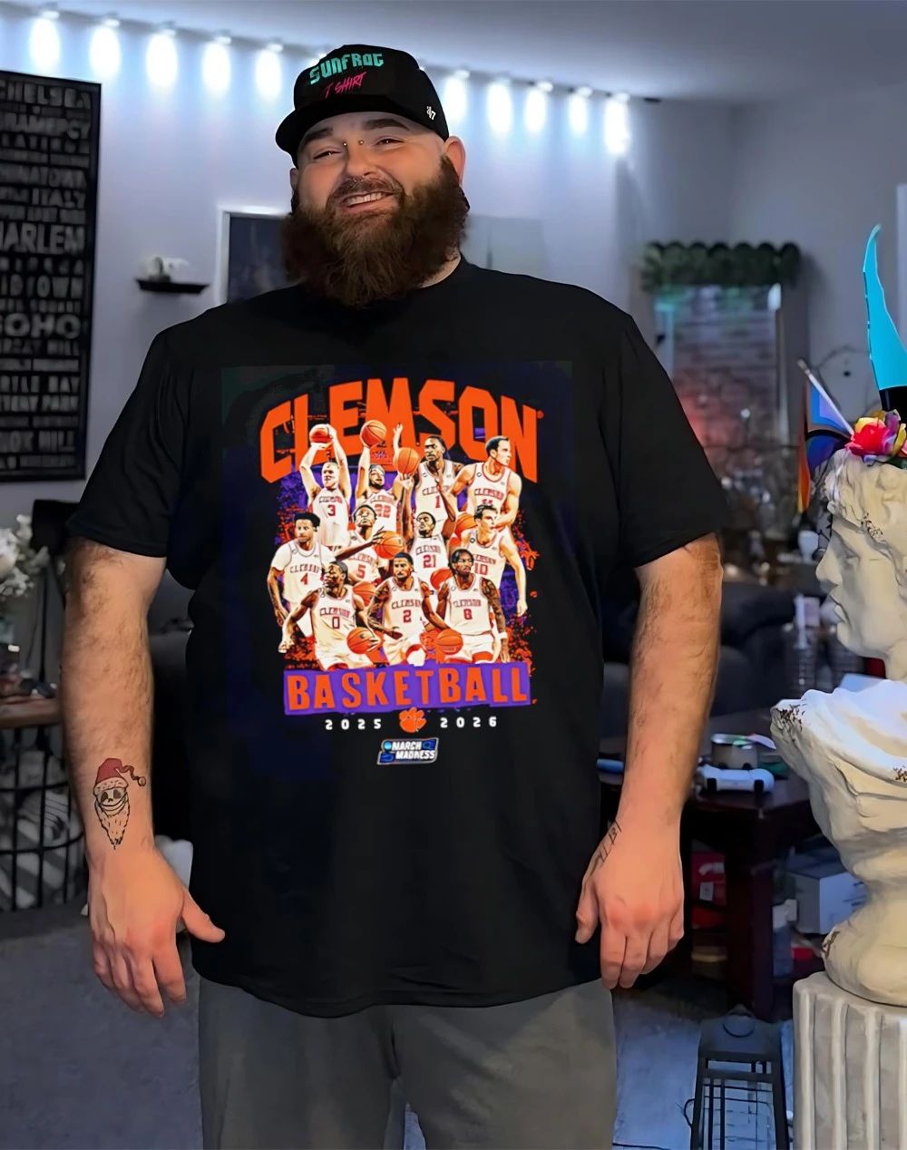 Clemson Men’s Basketball NCAA March Madness 2026 Team Collage shirt