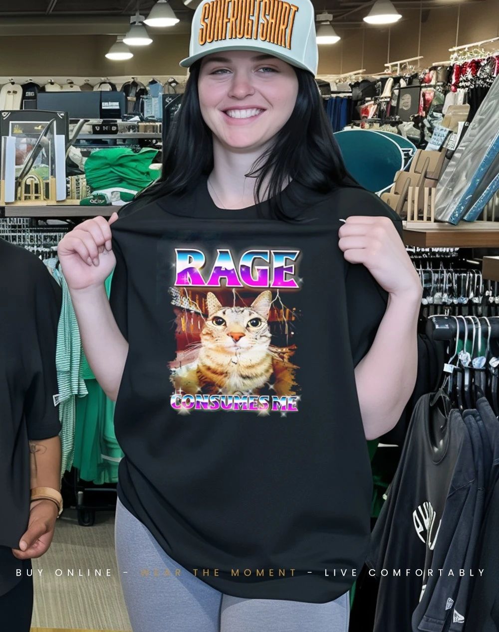 Cat Rage Consumes Me meme shirt