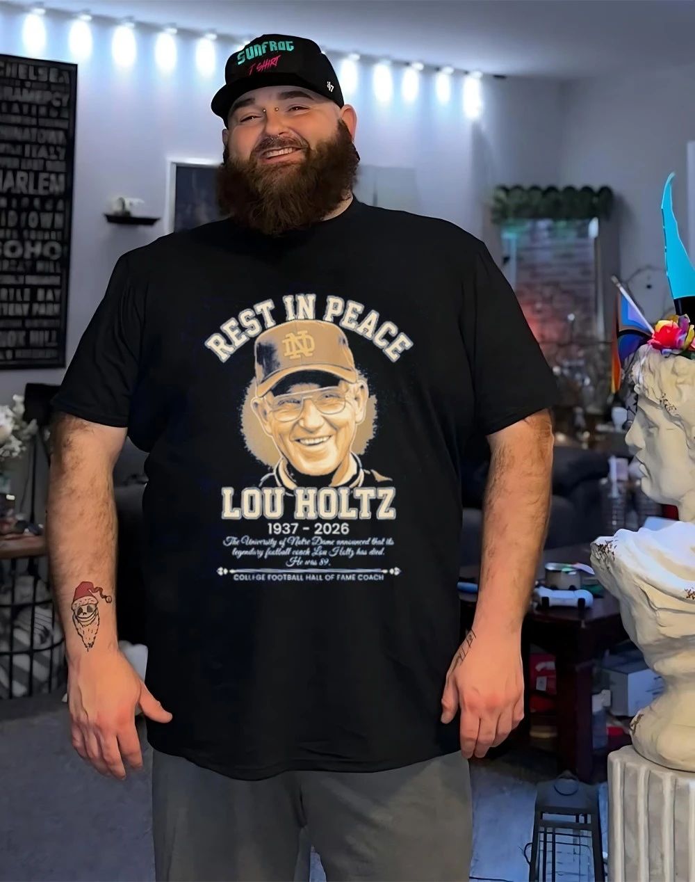 Rest In Peace Lou Holtz Notre Dame Fighting Irish Football 1937 2026 College Football HOFC shirt