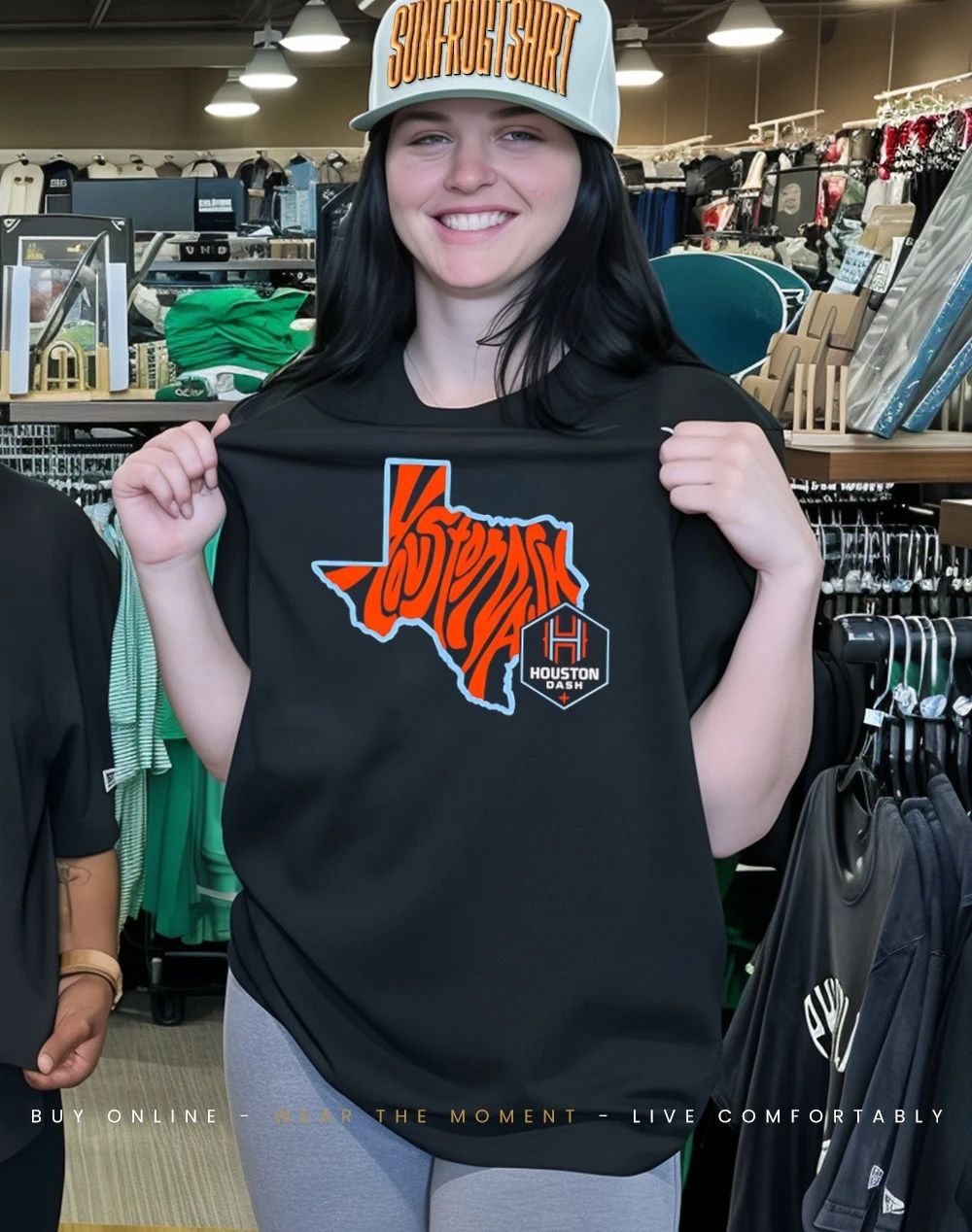 Houston Dash Groovy State graphic shirt