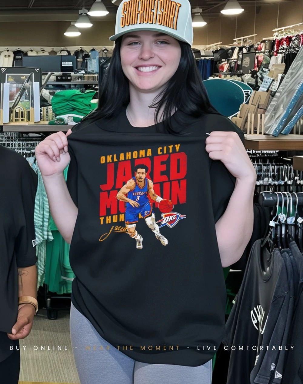 Jared McCain Oklahoma City Thunder Slant signature shirt