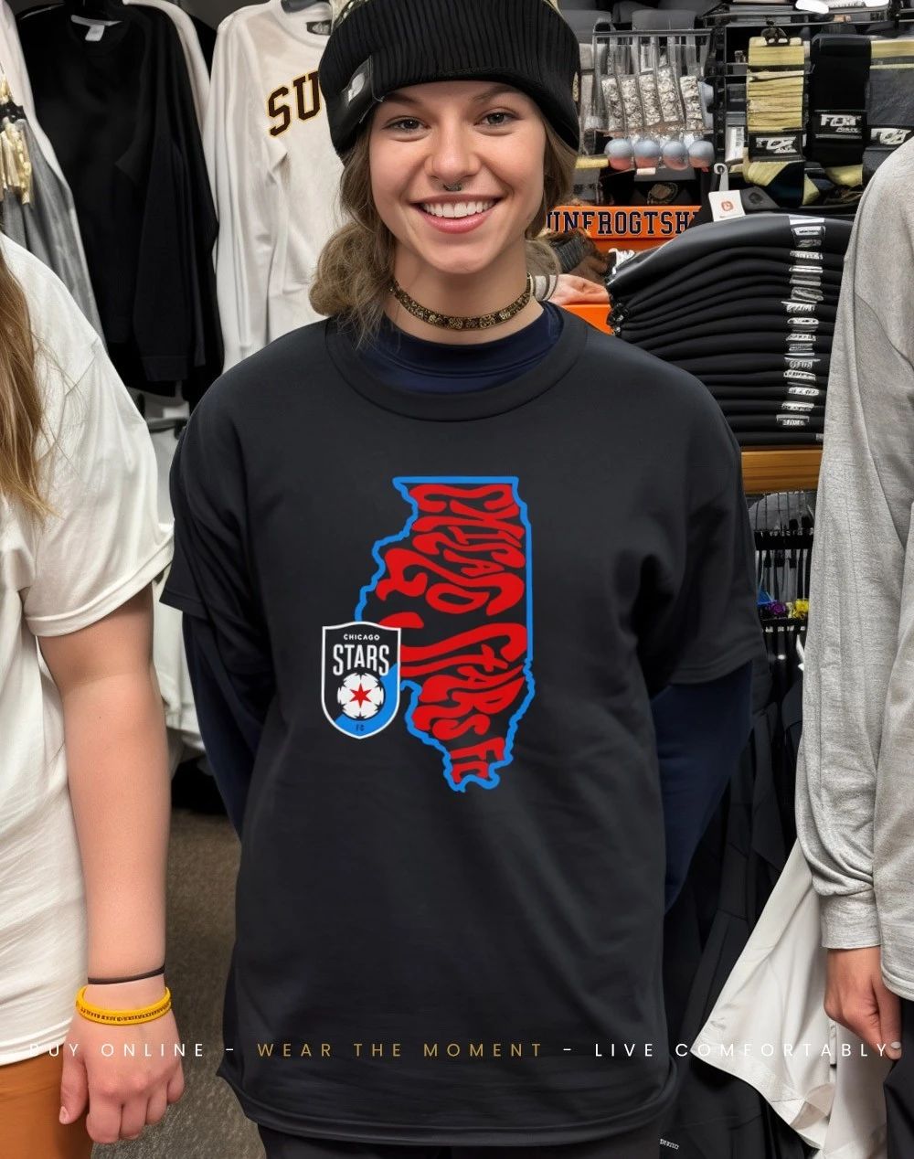 Chicago Stars FC Groovy State graphic shirt