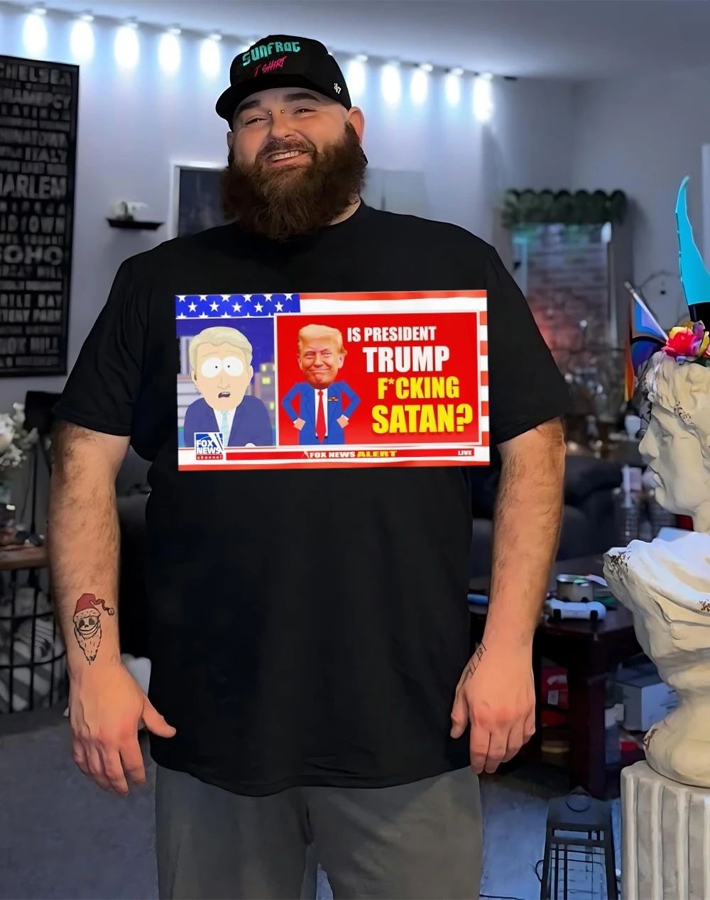 South Park news is president Trump fucking Satan shirt