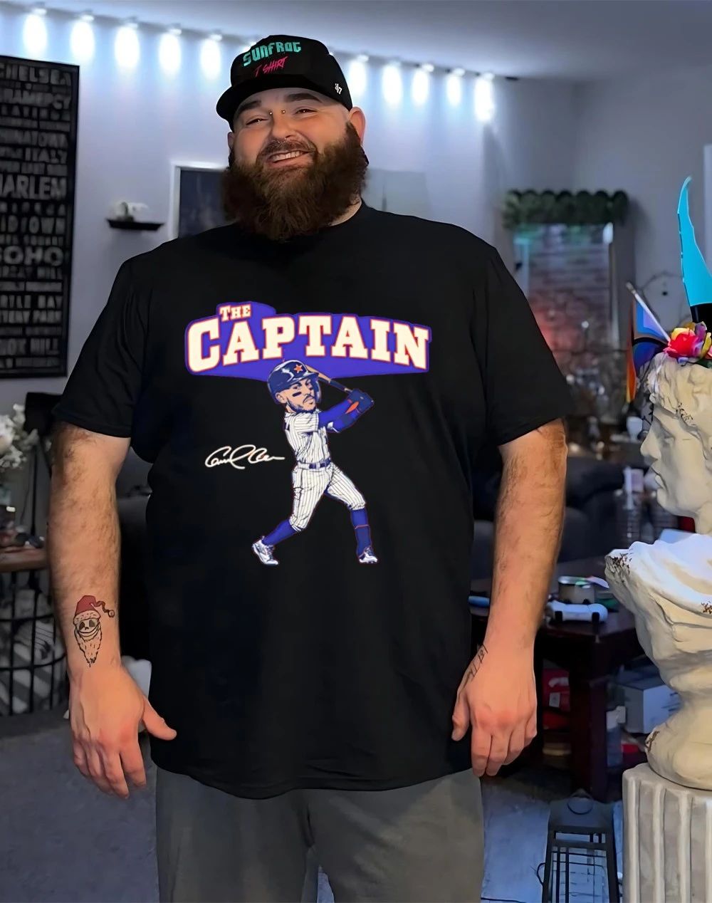 Carlos Correa Houston Astros The Captain caricature signature shirt
