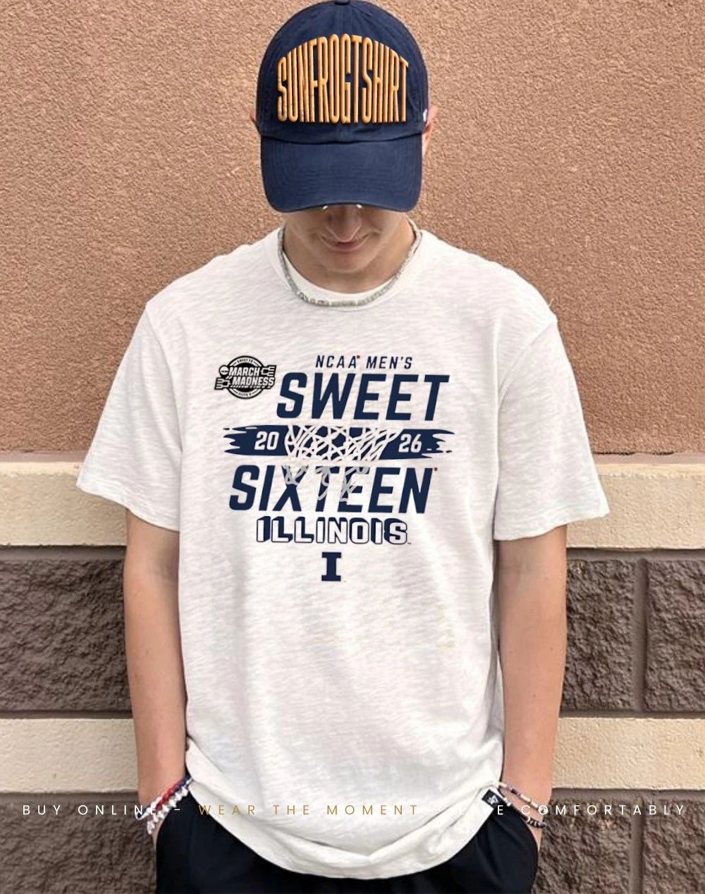 Illinois Fighting Illini 2026 NCAA March Madness Sweet 16 Bound Net shirt