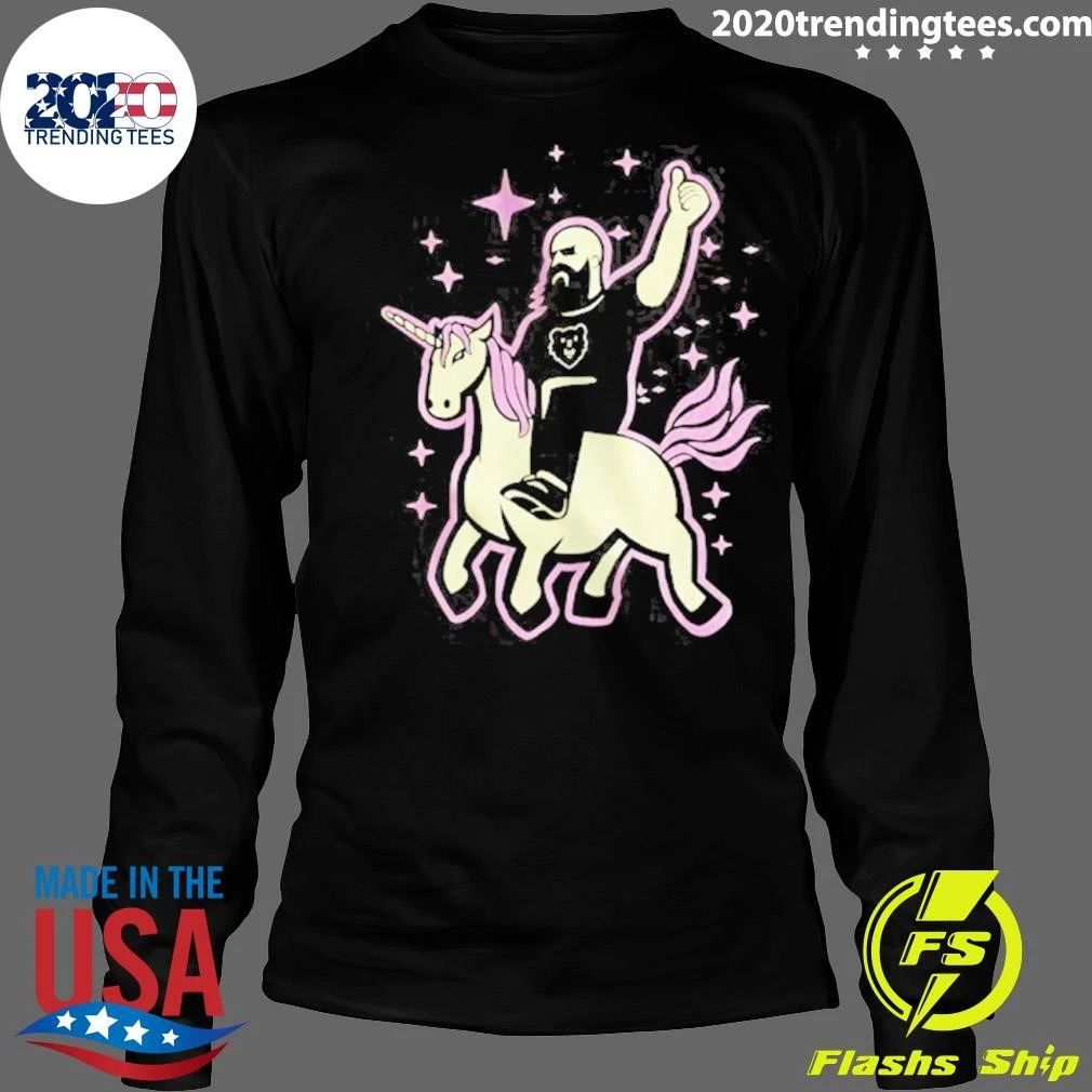 The Mythic Unicorn Wrangler Bearded Man Shirt