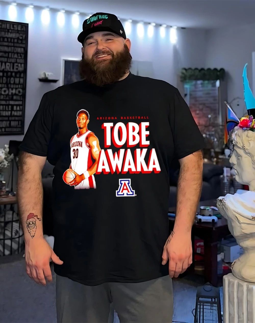 Tobe Awaka Arizona Wildcats March Madness graphic shirt