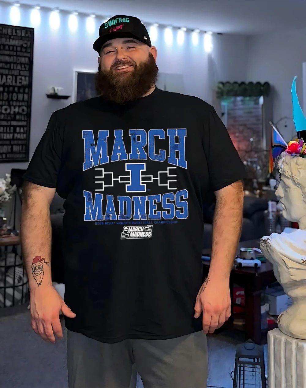 Illinois Fighting Illini WBB 2026 March Madness logo shirt